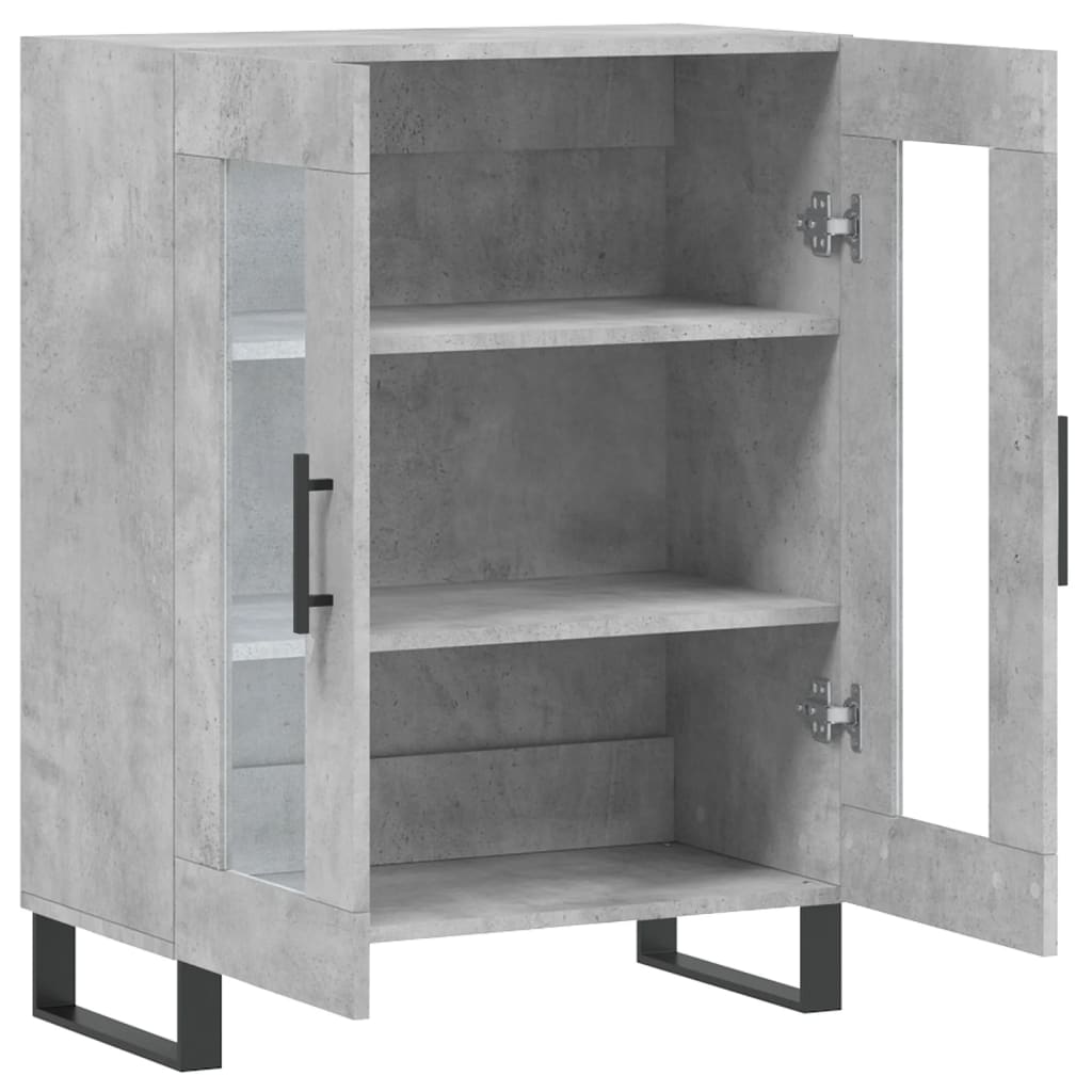 Buffet gris béton 69,5x34x90 cm bois d'ingénierie - XIOS