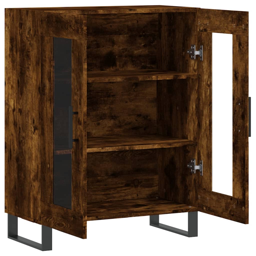Buffet chêne fumé 69,5x34x90 cm bois d'ingénierie - XIOS