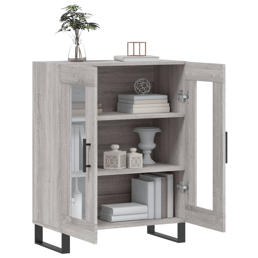 Buffet sonoma gris 69,5x34x90 cm bois d'ingénierie - XIOS