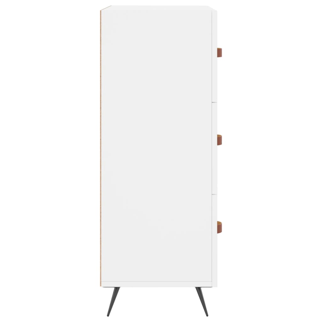 Commode blanc 69,5 x 34 x 90 cm bois d'ingénierie - XIOS