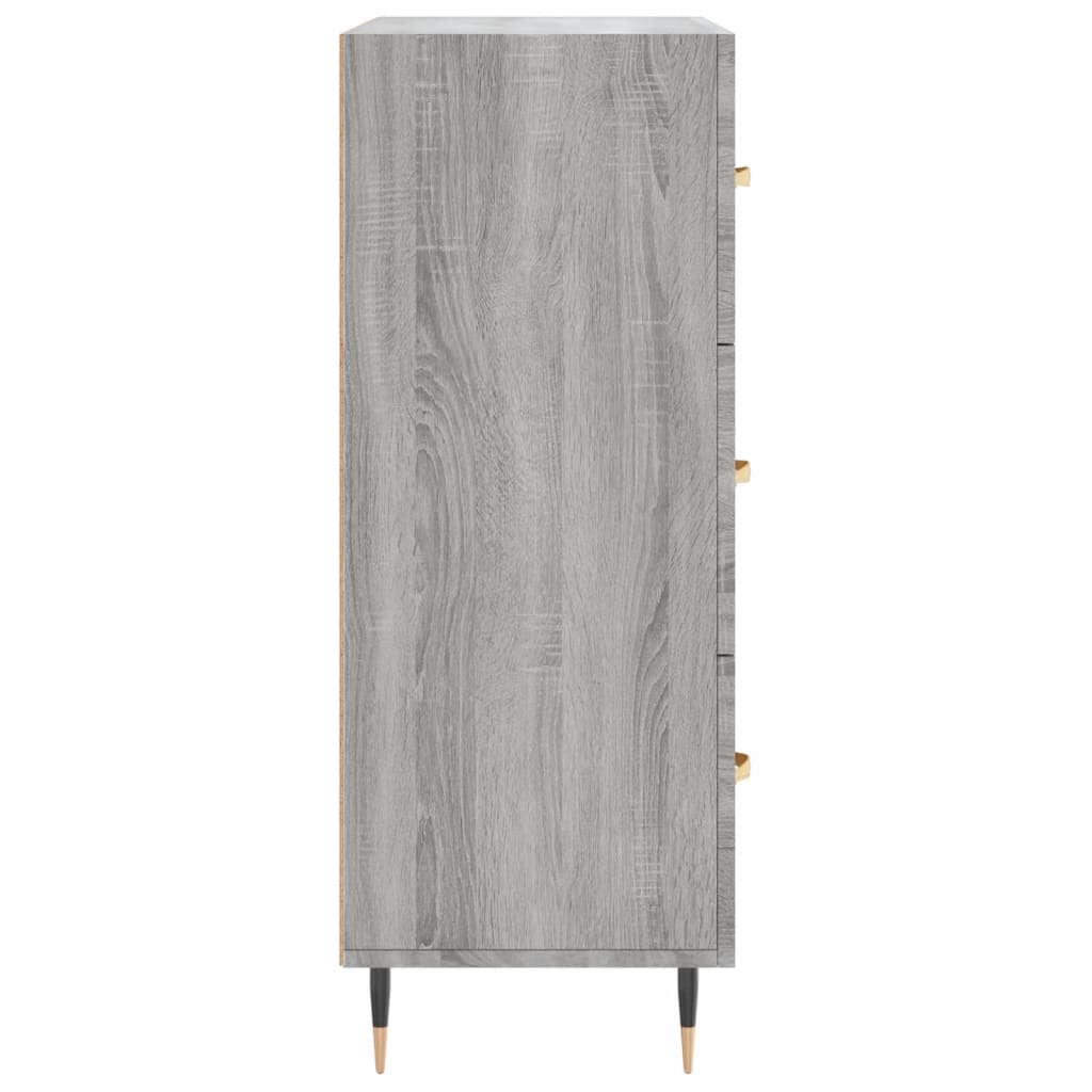 Buffet sonoma gris 69,5x34x90 cm bois d'ingénierie - XIOS