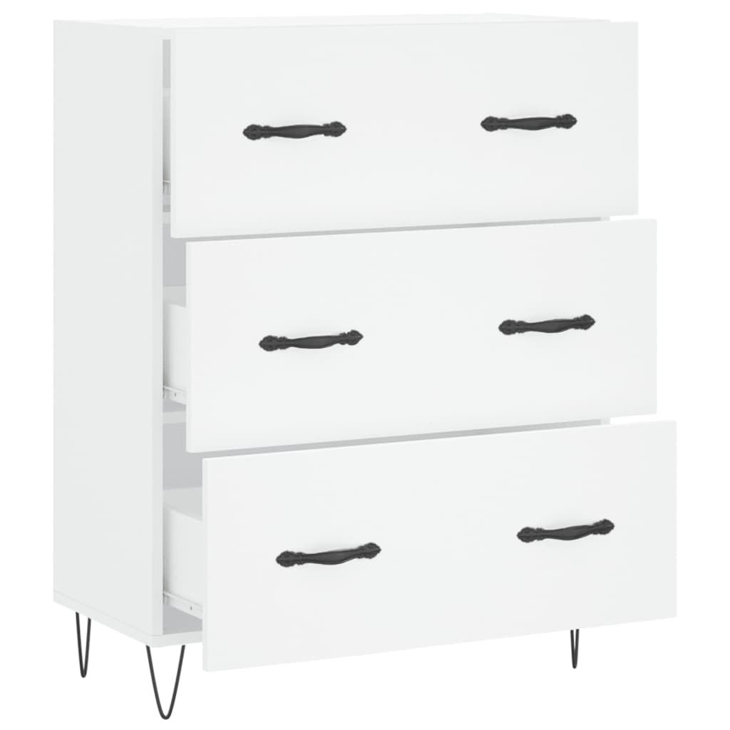 Buffet blanc 69,5x34x90 cm bois d'ingénierie - XIOS