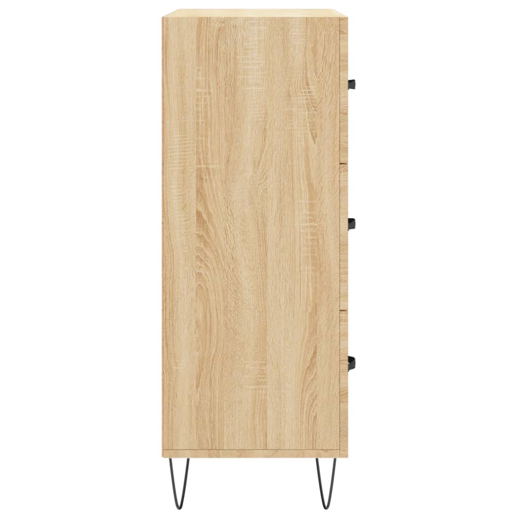 Buffet chêne sonoma 69,5x34x90 cm bois d'ingénierie - XIOS