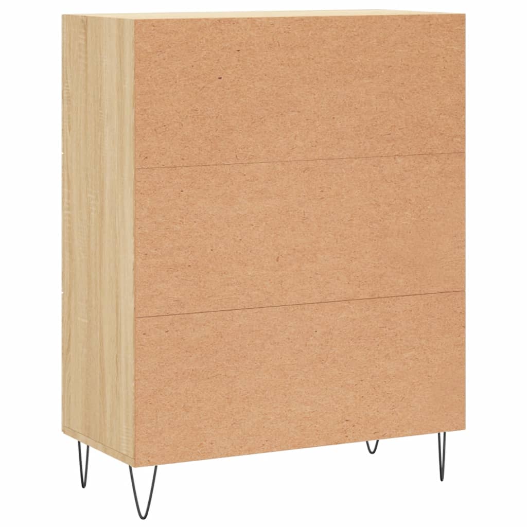 Buffet chêne sonoma 69,5x34x90 cm bois d'ingénierie - XIOS