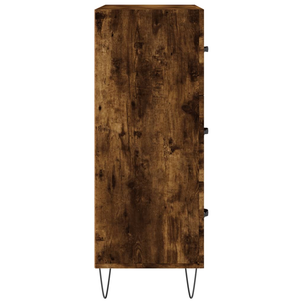 Buffet chêne fumé 69,5x34x90 cm bois d'ingénierie - XIOS