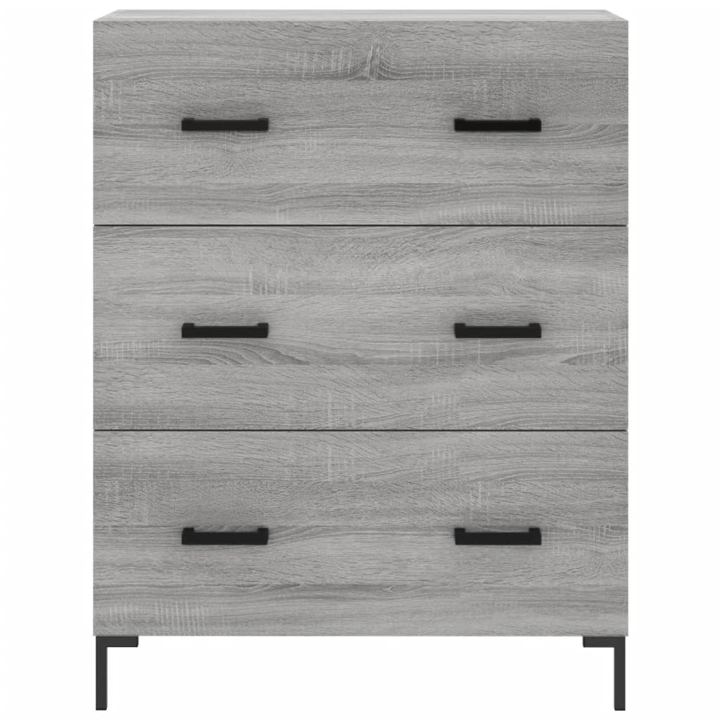 Buffet sonoma gris 69,5x34x90 cm bois d'ingénierie - XIOS