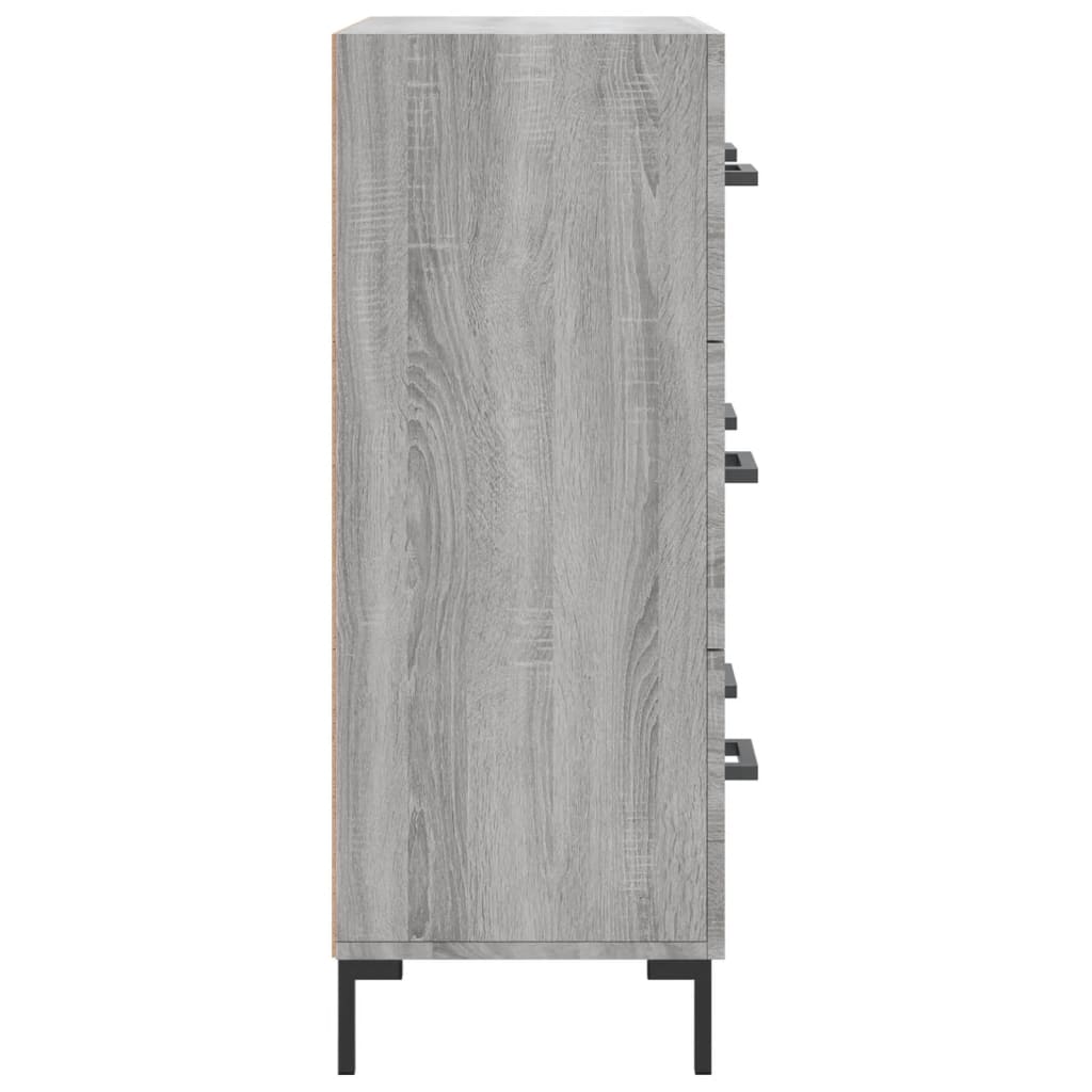 Buffet sonoma gris 69,5x34x90 cm bois d'ingénierie - XIOS