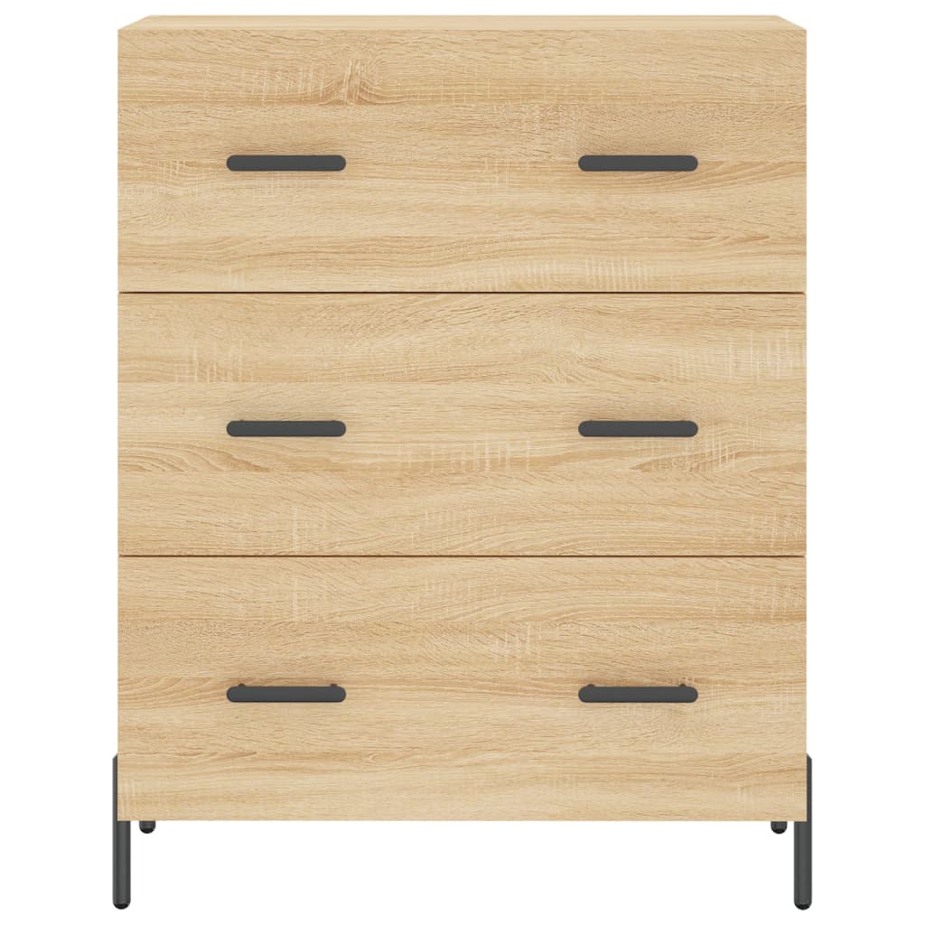 Buffet chêne sonoma 69,5x34x90 cm bois d'ingénierie - XIOS