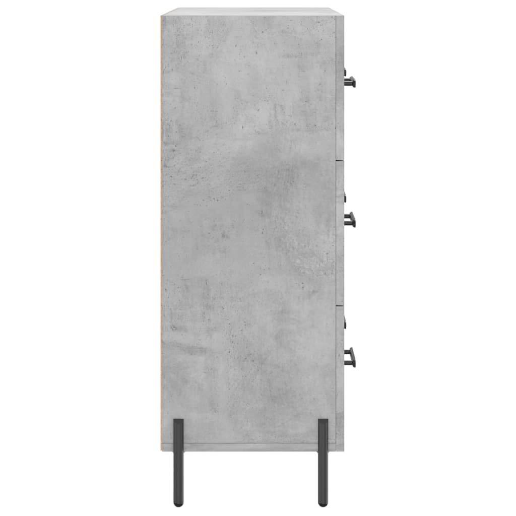 Buffet gris béton 69,5x34x90 cm bois d'ingénierie - XIOS