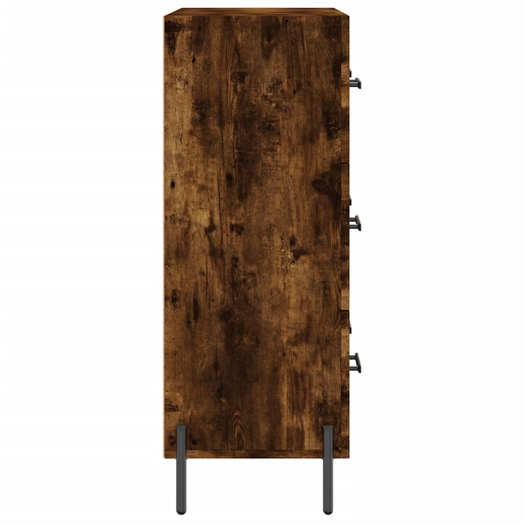 Buffet chêne fumé 69,5x34x90 cm bois d'ingénierie - XIOS