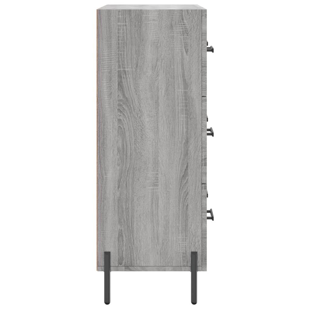 Buffet sonoma gris 69,5x34x90 cm bois d'ingénierie - XIOS
