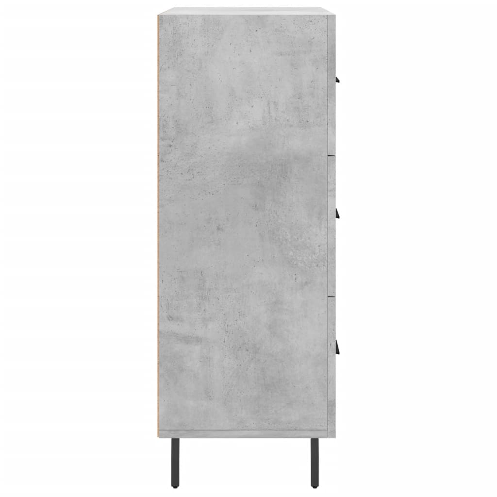 Buffet gris béton 69,5x34x90 cm bois d'ingénierie - XIOS