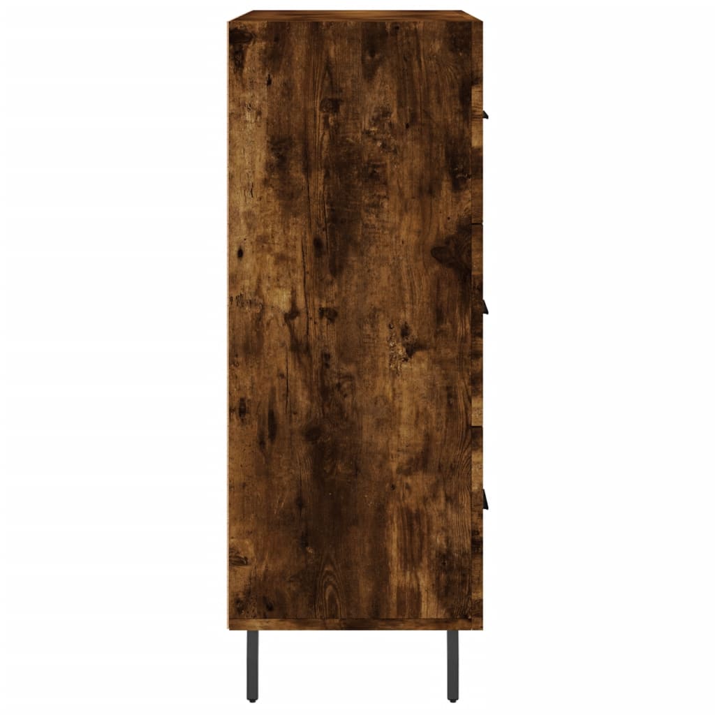 Buffet chêne fumé 69,5x34x90 cm bois d'ingénierie - XIOS