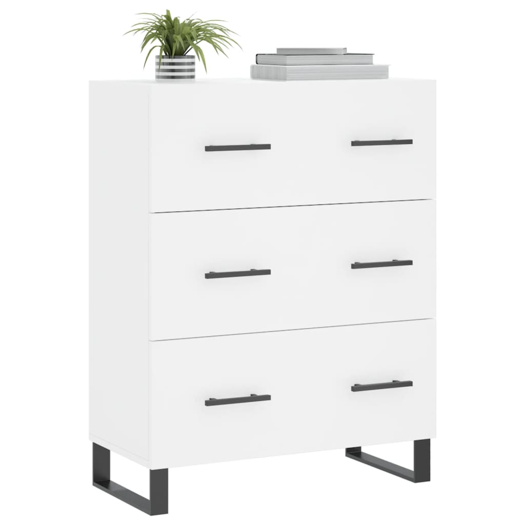 Buffet blanc 69,5x34x90 cm bois d'ingénierie - XIOS