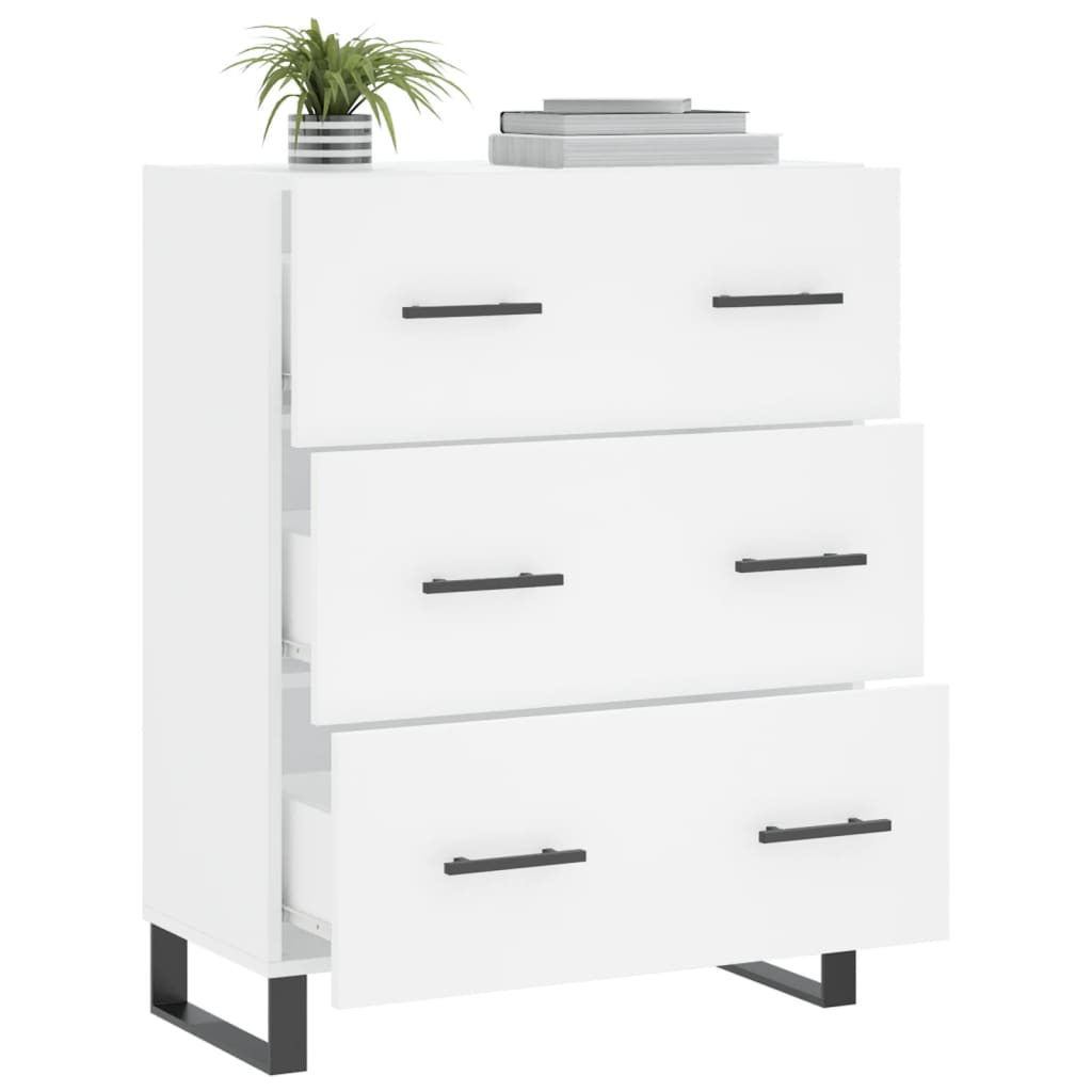 Buffet blanc 69,5x34x90 cm bois d'ingénierie - XIOS