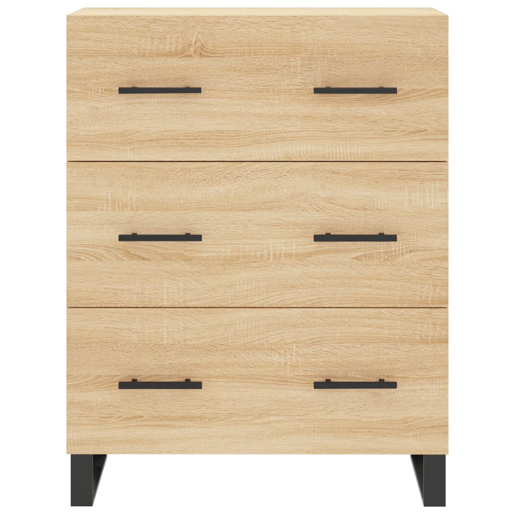 Buffet chêne sonoma 69,5x34x90 cm bois d'ingénierie - XIOS