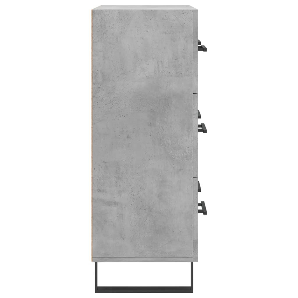 Buffet gris béton 69,5x34x90 cm bois d'ingénierie - XIOS