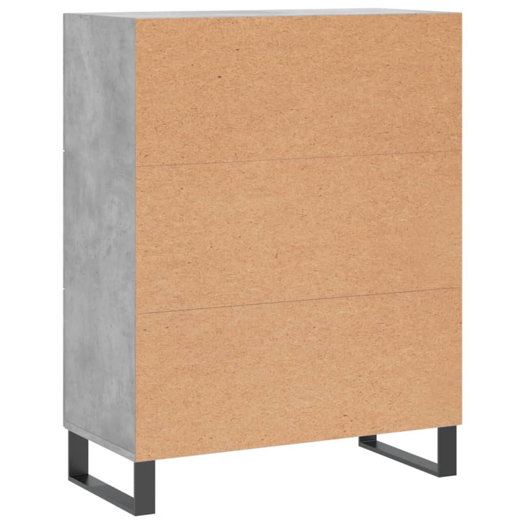 Buffet gris béton 69,5x34x90 cm bois d'ingénierie - XIOS