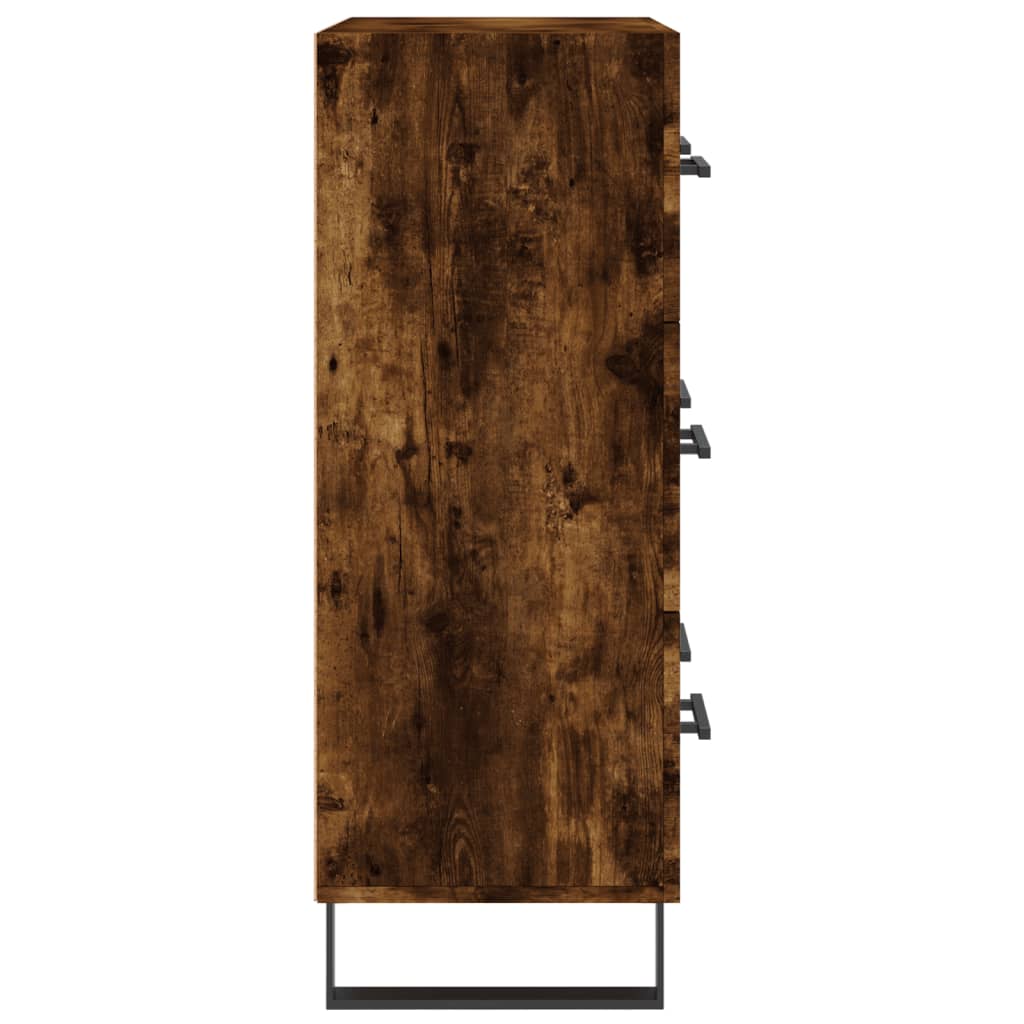 Buffet chêne fumé 69,5x34x90 cm bois d'ingénierie - XIOS