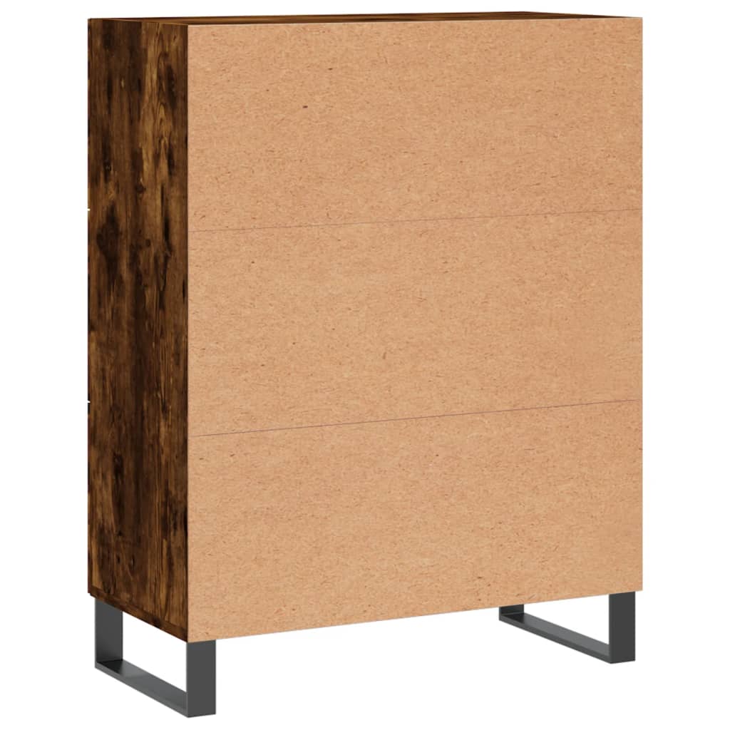 Buffet chêne fumé 69,5x34x90 cm bois d'ingénierie - XIOS