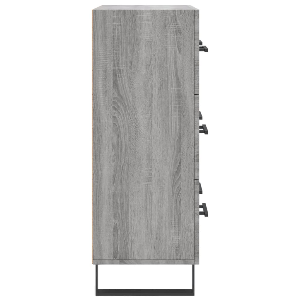 Buffet sonoma gris 69,5x34x90 cm bois d'ingénierie - XIOS