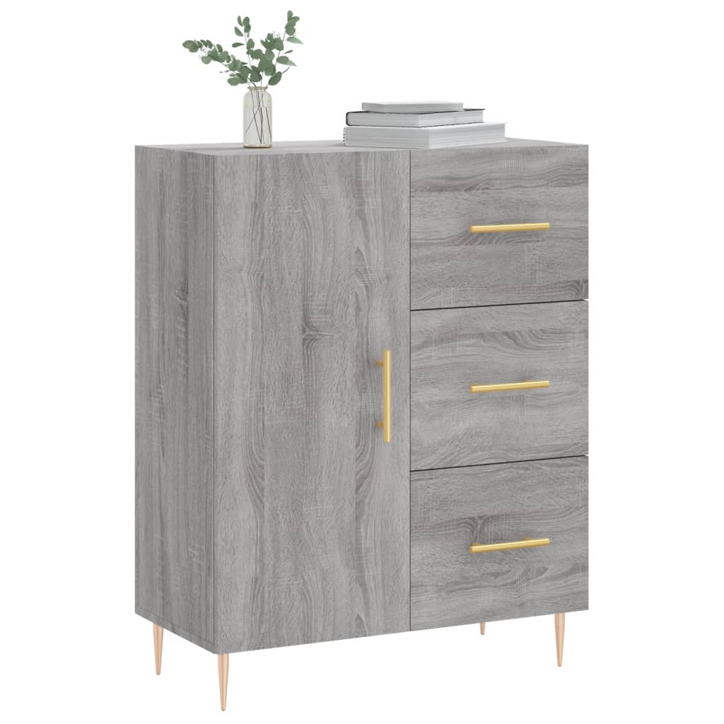 Buffet sonoma gris 69,5x34x90 cm bois d'ingénierie - XIOS