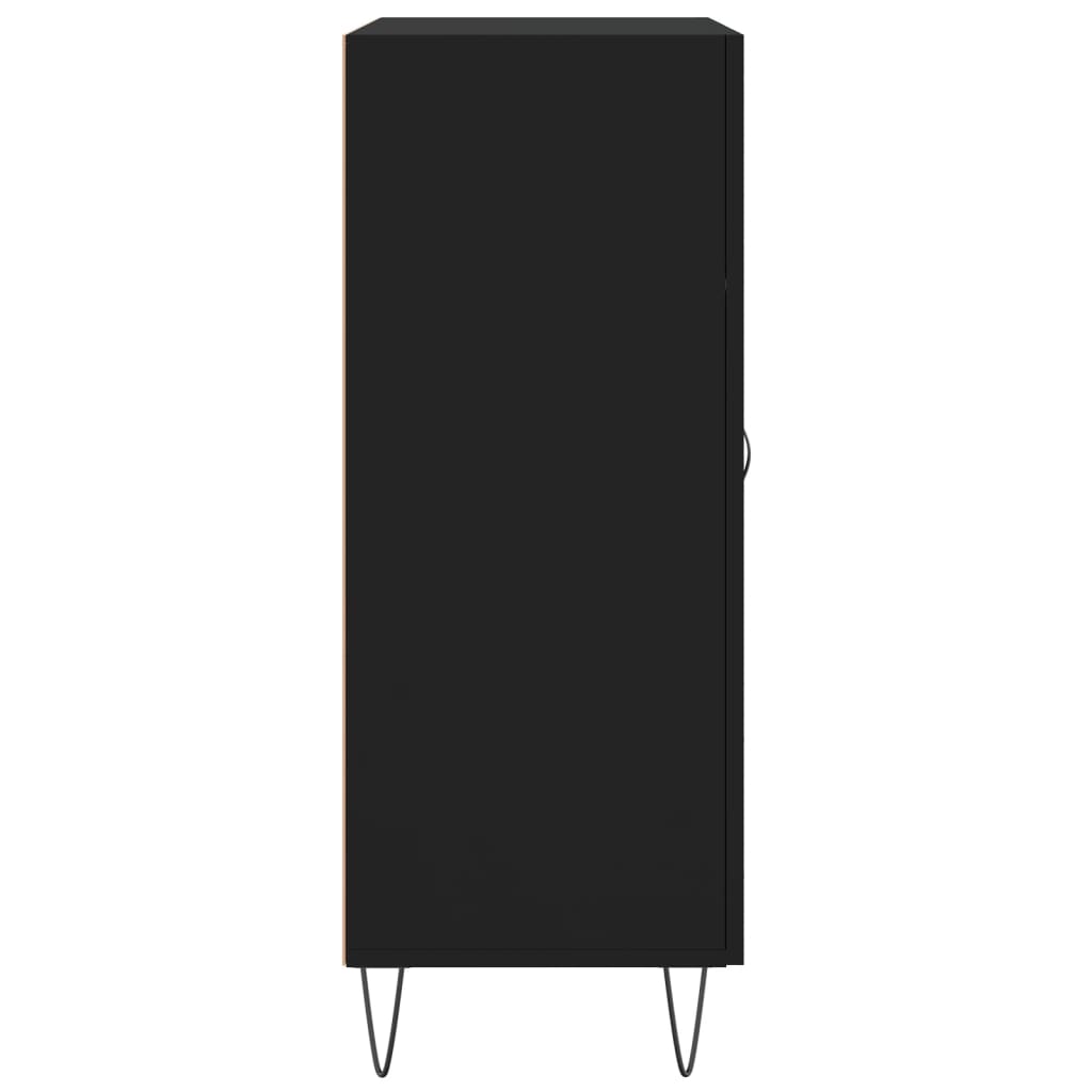 Buffet noir 69,5x34x90 cm bois d'ingénierie - XIOS