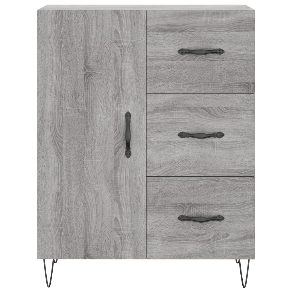 Buffet sonoma gris 69,5x34x90 cm bois d'ingénierie - XIOS