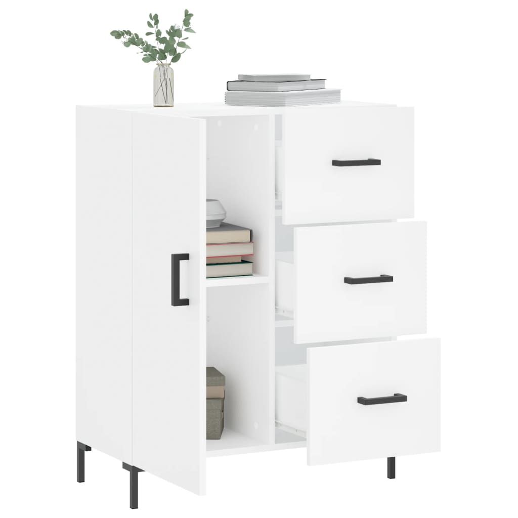Buffet blanc 69,5x34x90 cm bois d'ingénierie - XIOS