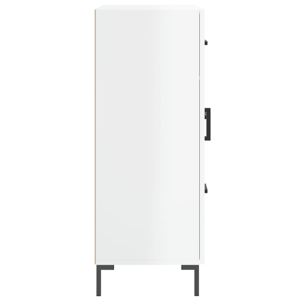 Buffet Blanc brillant 69,5x34x90 cm Bois d'ingénierie - XIOS