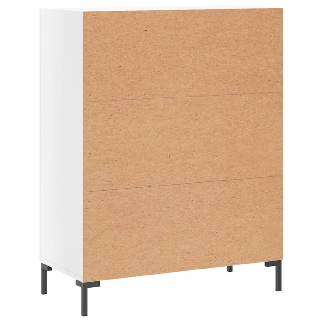 Buffet Blanc brillant 69,5x34x90 cm Bois d'ingénierie - XIOS