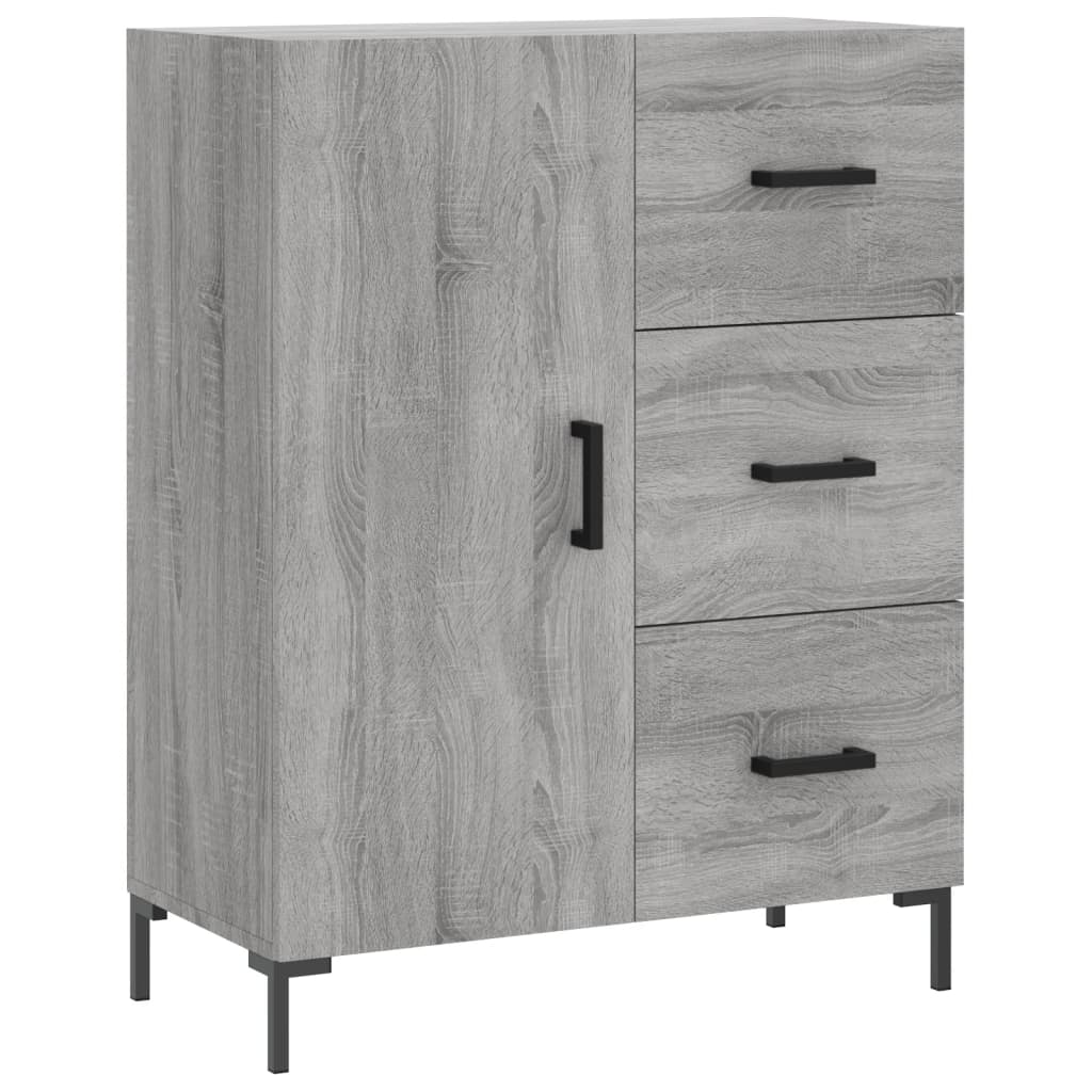 Buffet sonoma gris 69,5x34x90 cm bois d'ingénierie - XIOS
