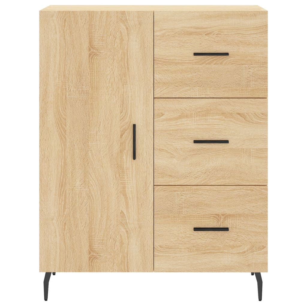 Buffet chêne sonoma 69,5x34x90 cm bois d'ingénierie - XIOS