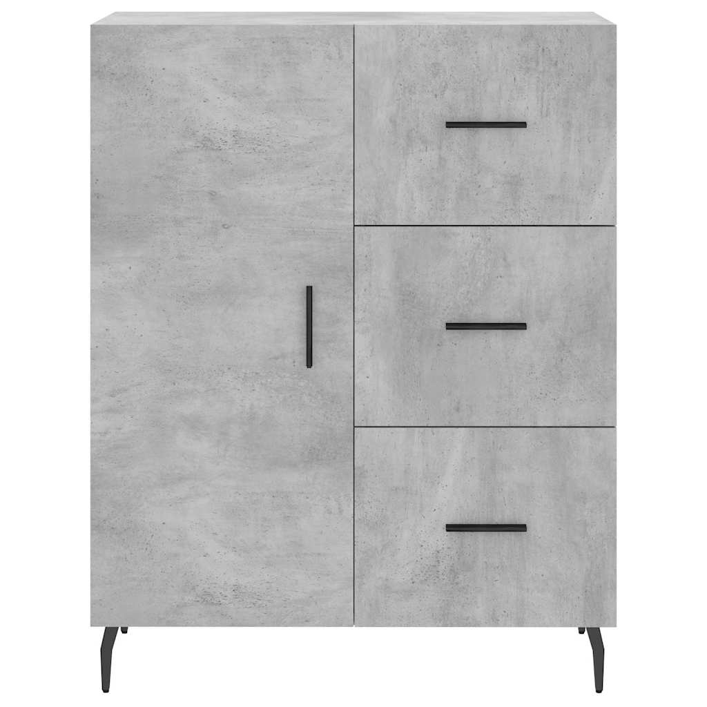 Buffet gris béton 69,5x34x90 cm bois d'ingénierie - XIOS