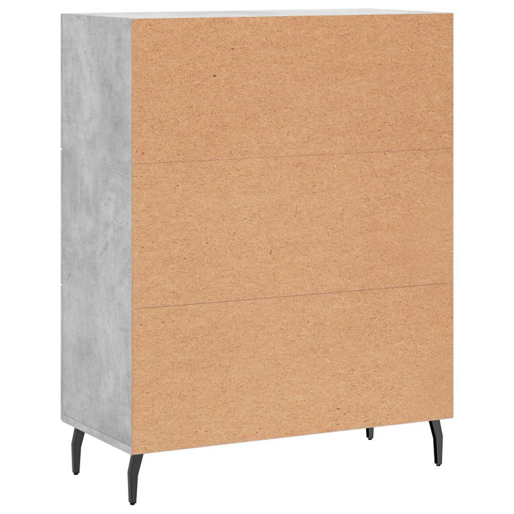 Buffet gris béton 69,5x34x90 cm bois d'ingénierie - XIOS