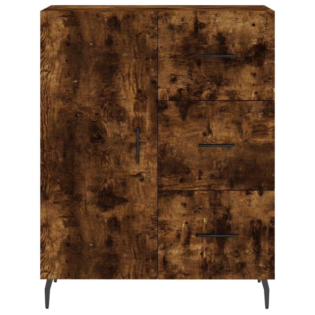 Buffet chêne fumé 69,5x34x90 cm bois d'ingénierie - XIOS