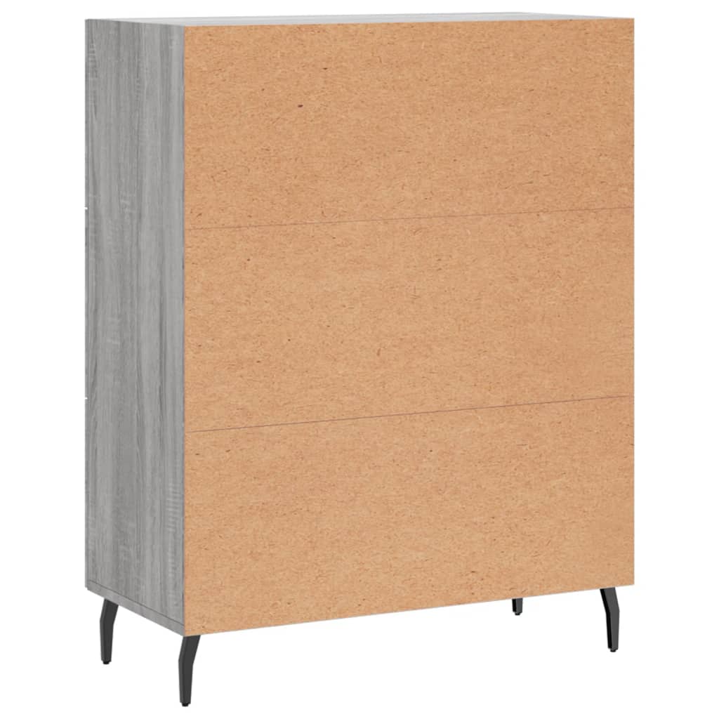 Buffet sonoma gris 69,5x34x90 cm bois d'ingénierie - XIOS