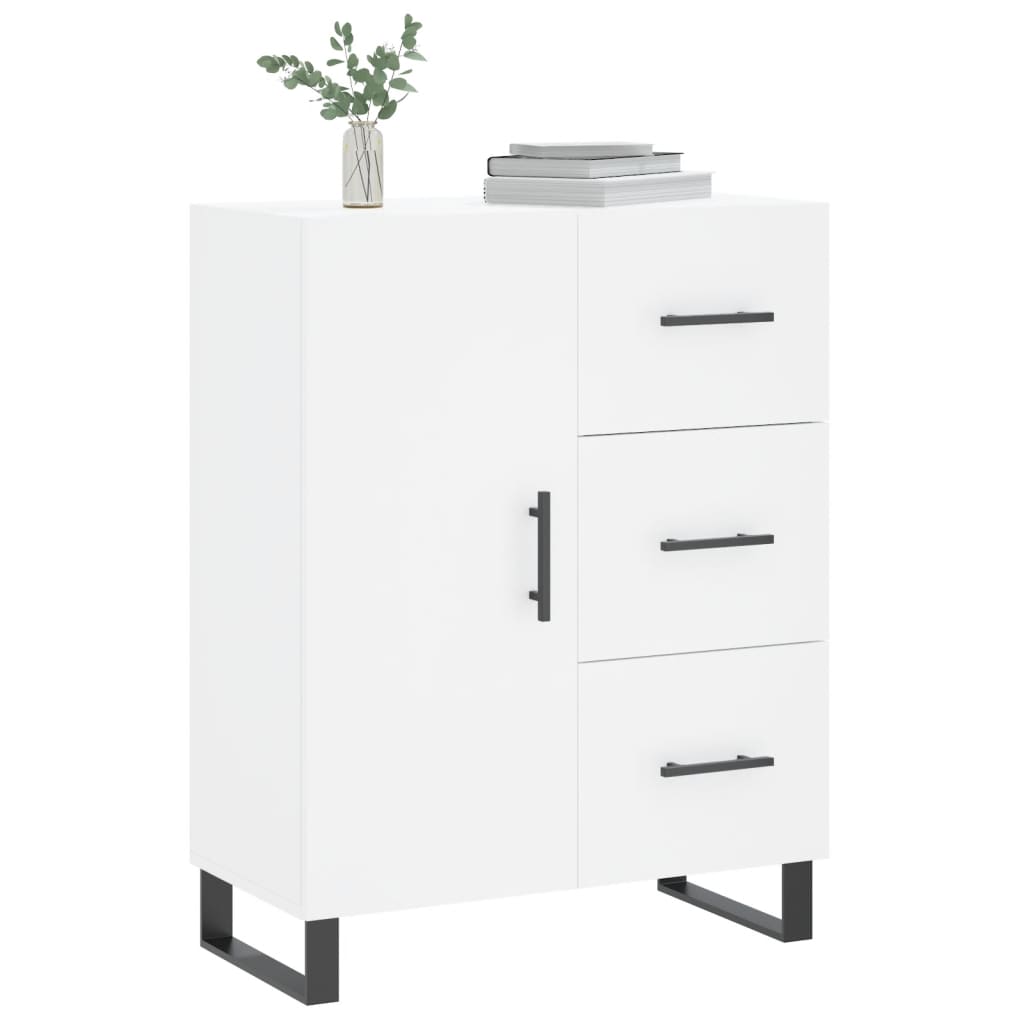 Buffet blanc 69,5x34x90 cm bois d'ingénierie - XIOS