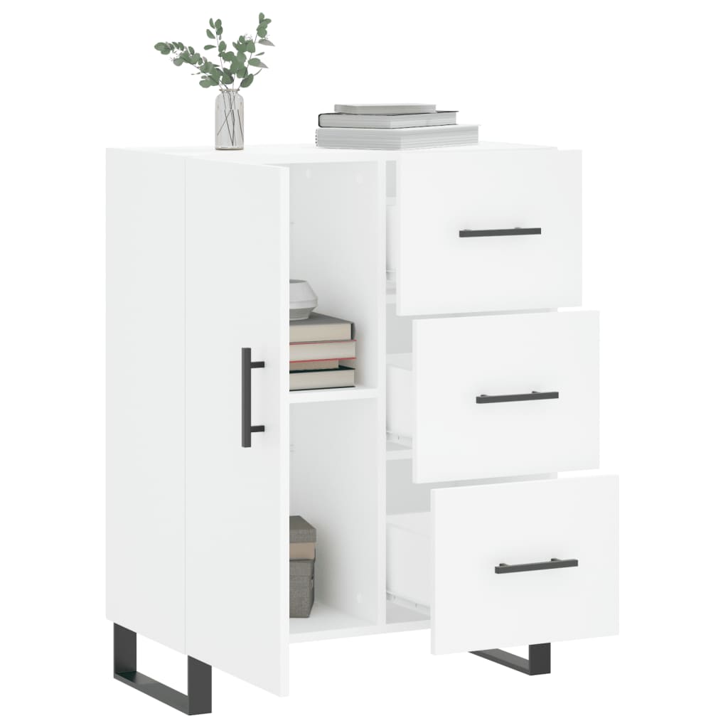 Buffet blanc 69,5x34x90 cm bois d'ingénierie - XIOS