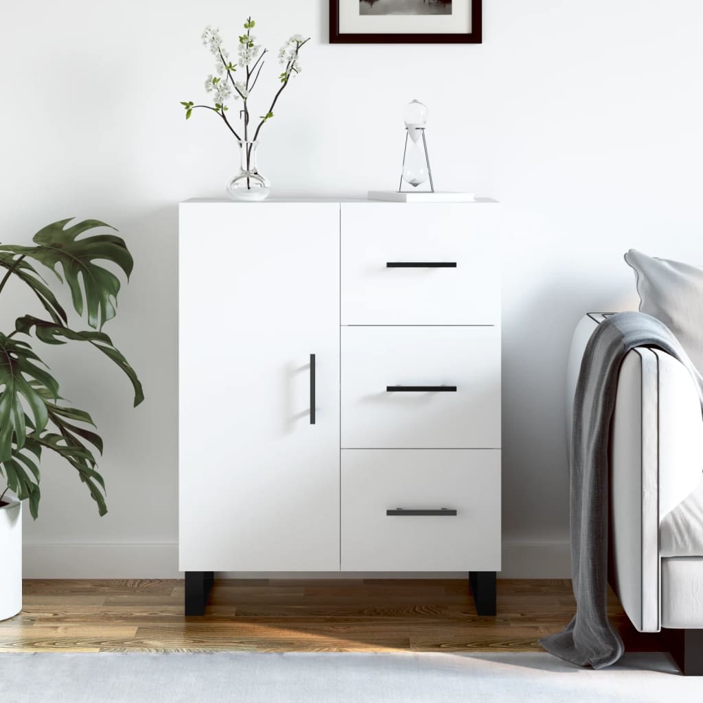 Buffet blanc 69,5x34x90 cm bois d'ingénierie - XIOS
