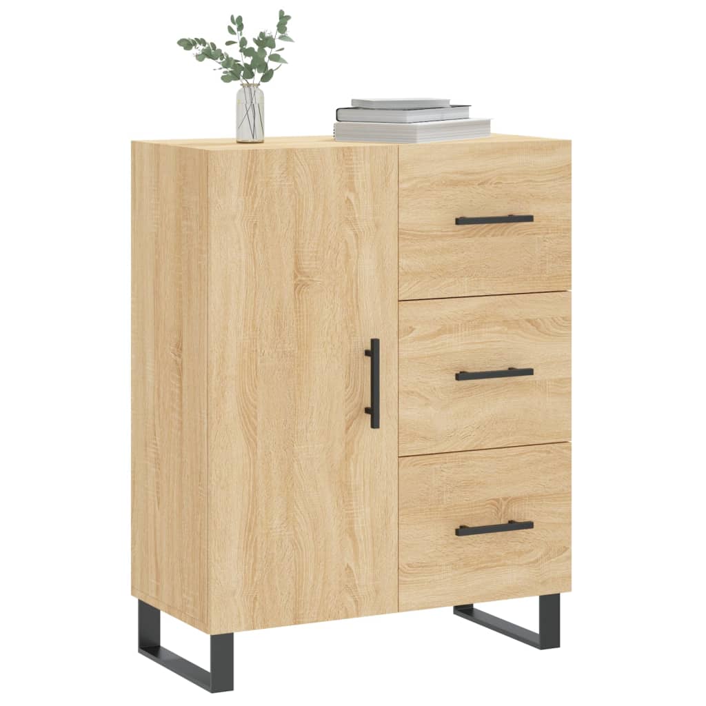Buffet chêne sonoma 69,5x34x90 cm bois d'ingénierie - XIOS