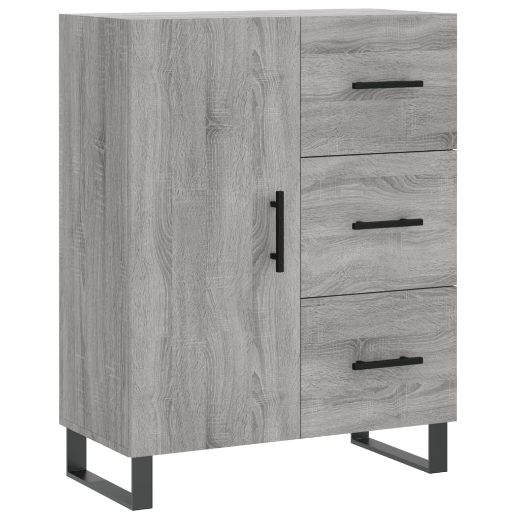 Buffet sonoma gris 69,5x34x90 cm bois d'ingénierie - XIOS