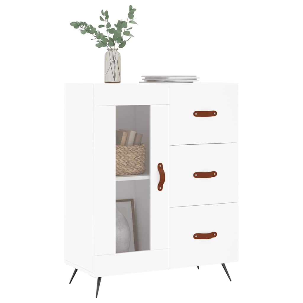 Buffet blanc 69,5x34x90 cm bois d'ingénierie - XIOS