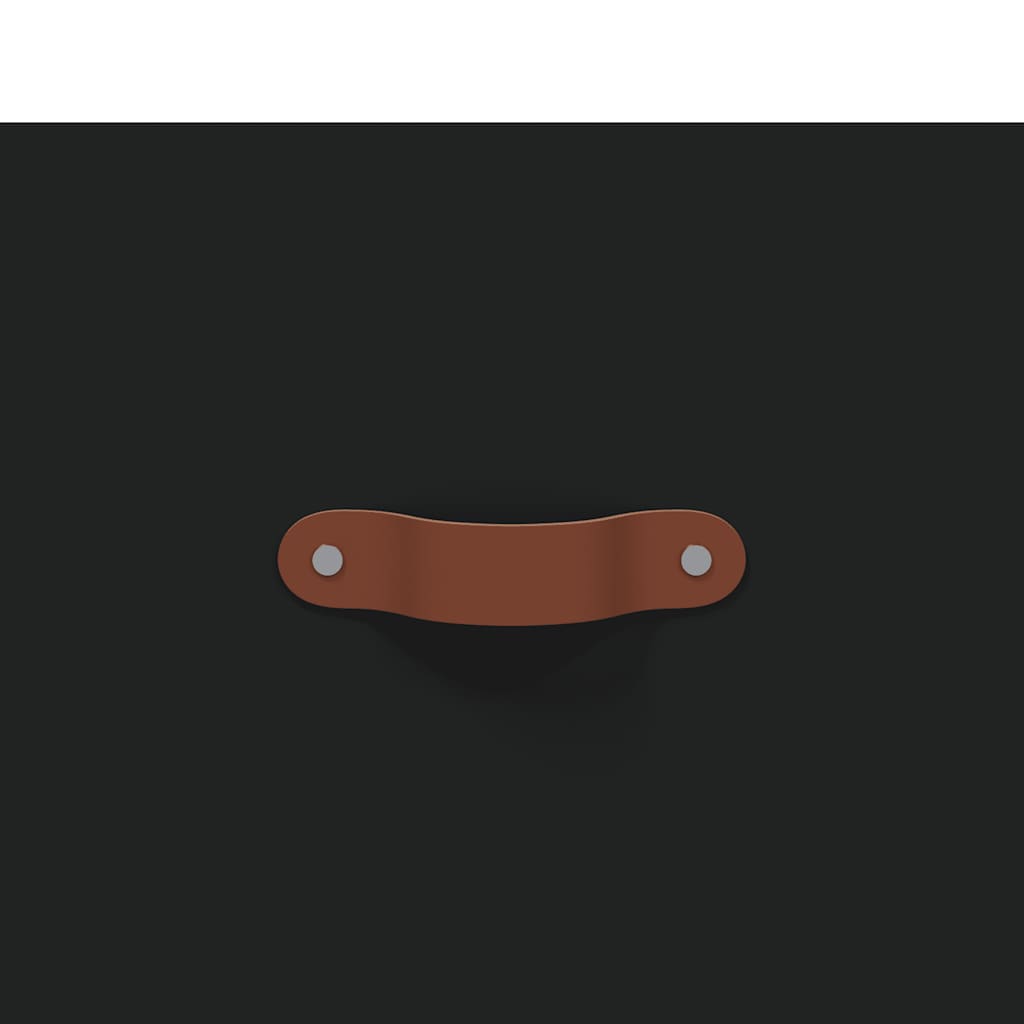 Buffet noir 69,5x34x90 cm bois d'ingénierie - XIOS