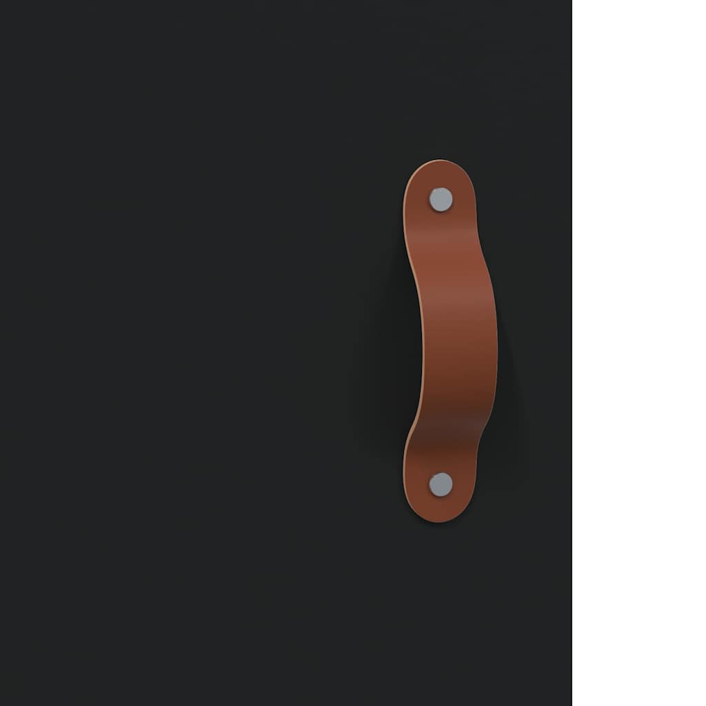 Buffet noir 69,5x34x90 cm bois d'ingénierie - XIOS