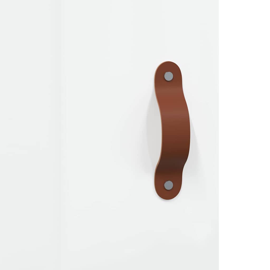 Buffet Blanc brillant 69,5x34x90 cm Bois d'ingénierie - XIOS