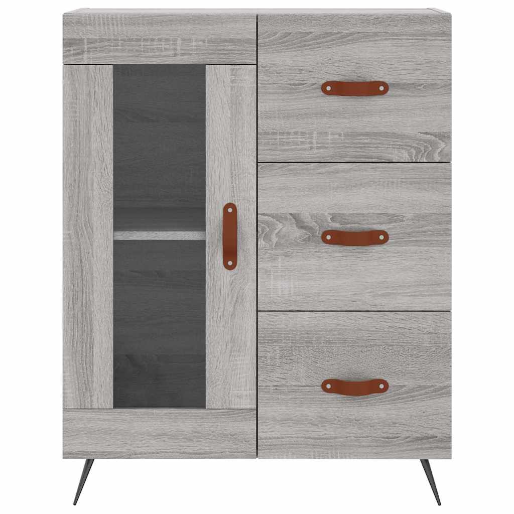 Buffet sonoma gris 69,5x34x90 cm bois d'ingénierie - XIOS