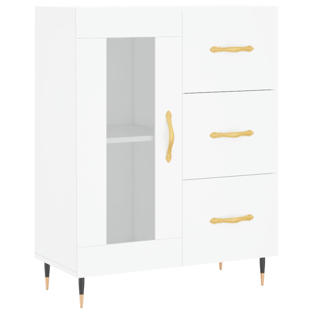 Buffet blanc 69,5x34x90 cm bois d'ingénierie - XIOS