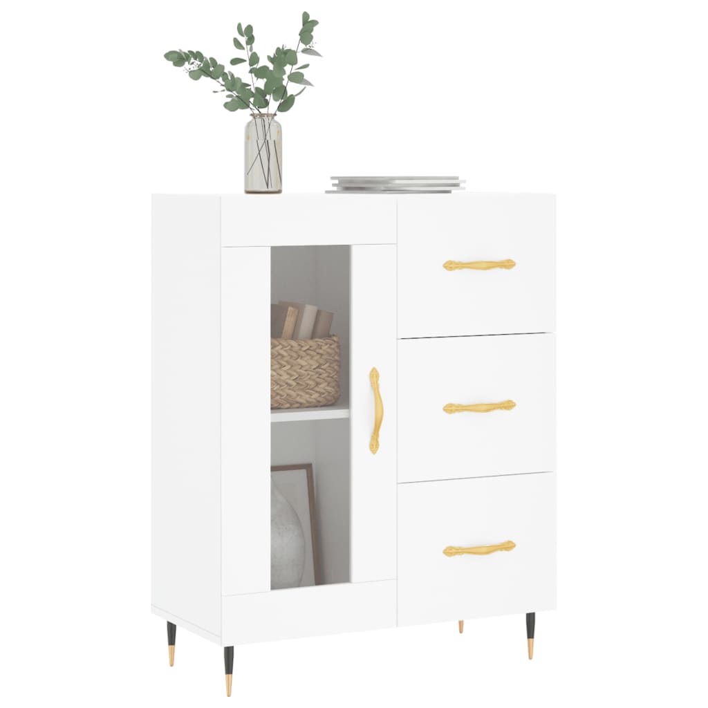 Buffet blanc 69,5x34x90 cm bois d'ingénierie - XIOS