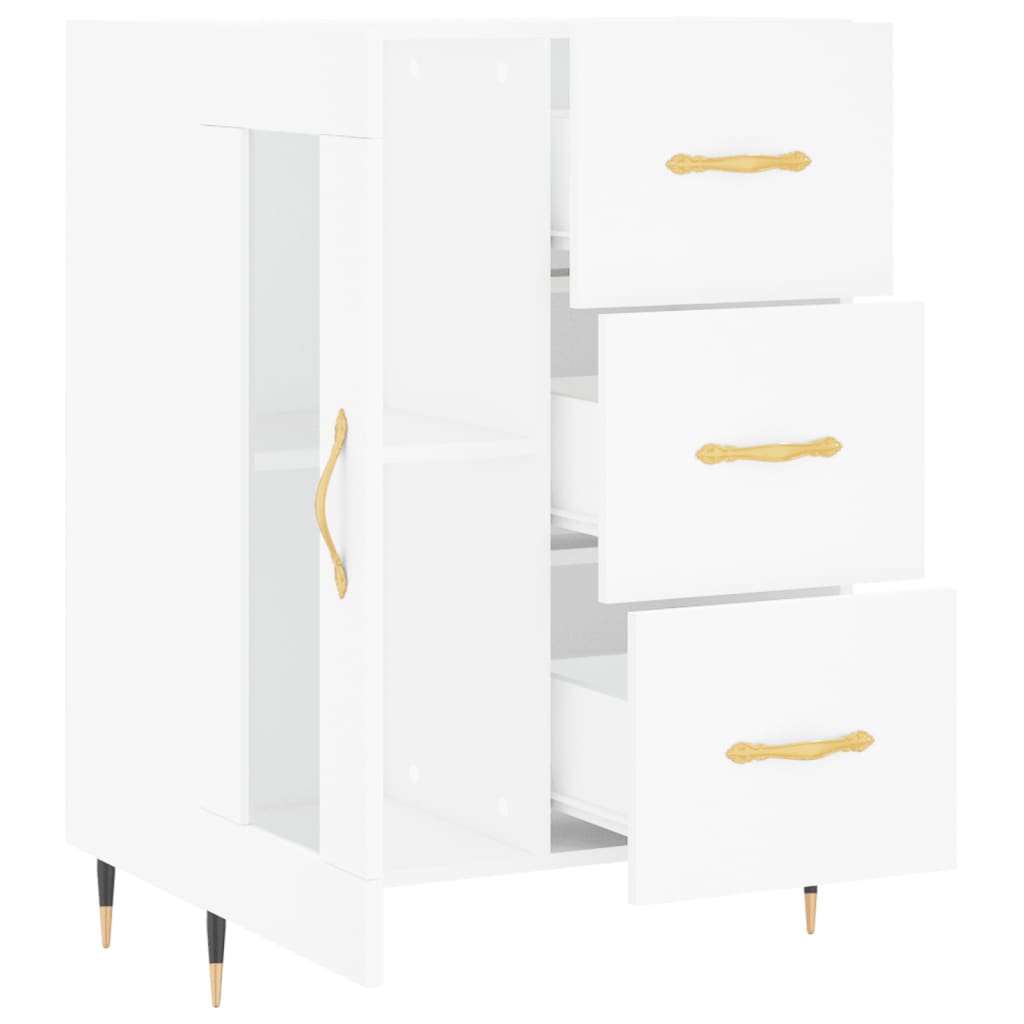 Buffet blanc 69,5x34x90 cm bois d'ingénierie - XIOS